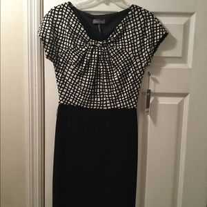 Kristin Davis black & white dress size 4